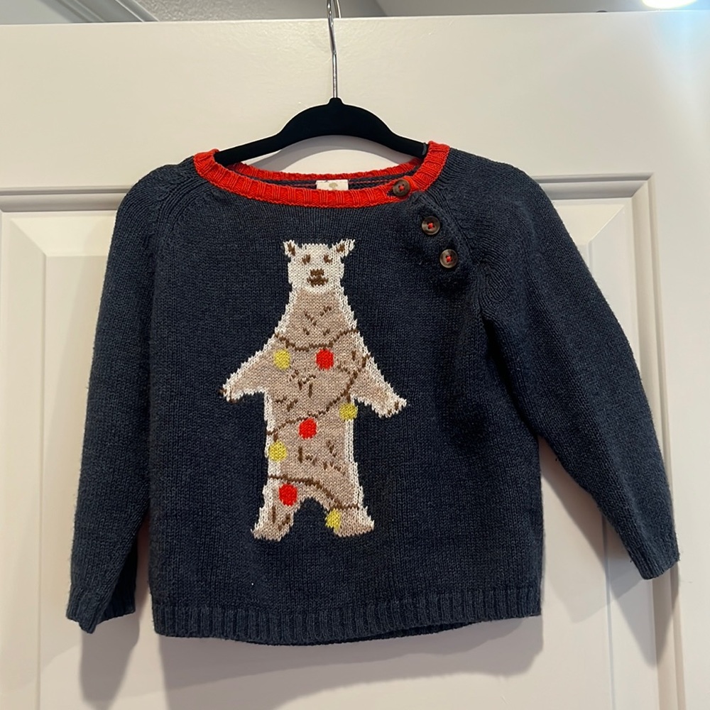 Tucker + Tate bear sweater 12months size